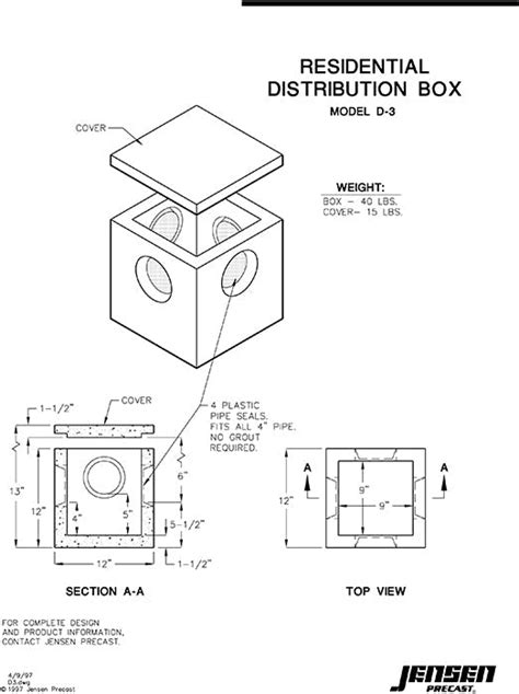 jensen precast commercial distribution box|jensen precast price list.